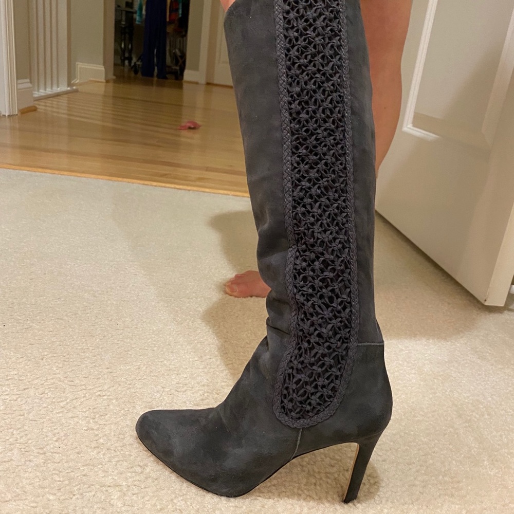 Grey boots size 6